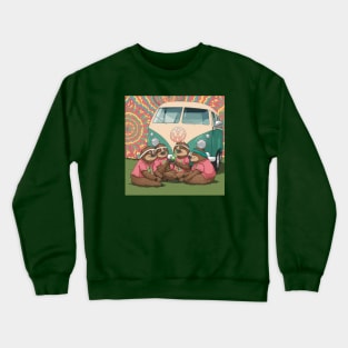 Sloth Hippies Crewneck Sweatshirt